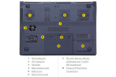 WIKISANTIA Serveur Rack Ordinateur portable Clevo P370SMA sans OS