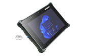 WIKISANTIA Tablette Durabook R8 STD Tablette tactile étanche eau et poussière IP66 - Incassable - MIL-STD 810H - MIL-STD-461G - Durabook R8