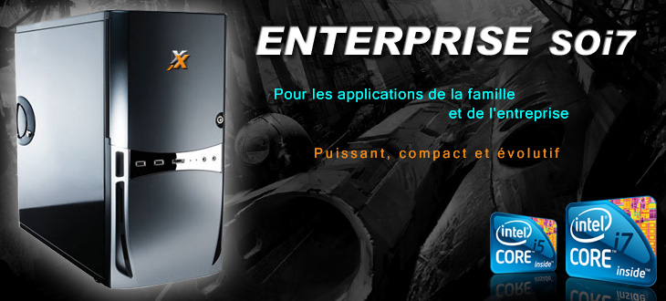 Keynux Enterprise SOI7 - Ordinateur assemblé avec Intel Core i7 ou Core i7 Extreme Edition, 3 disques durs internes, carte graphique nVidia ou ATI, deux cartes graphiques en SLI, cartes OpenGL Quadro FX