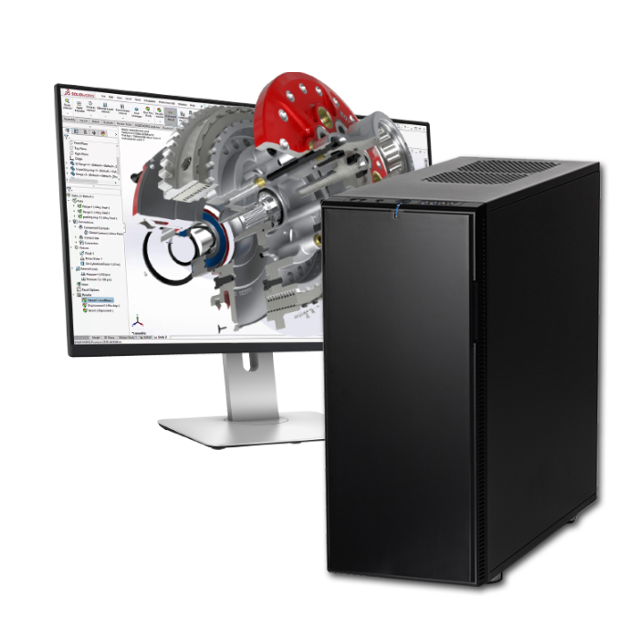 Jumbo 690 - PC fixe, PC industriel, ordinateur compatible Ubuntu, Debian, Fedora, Mint, Windows - Boîtier Fractal Define XL R2 Black Pearl - WIKISANTIA