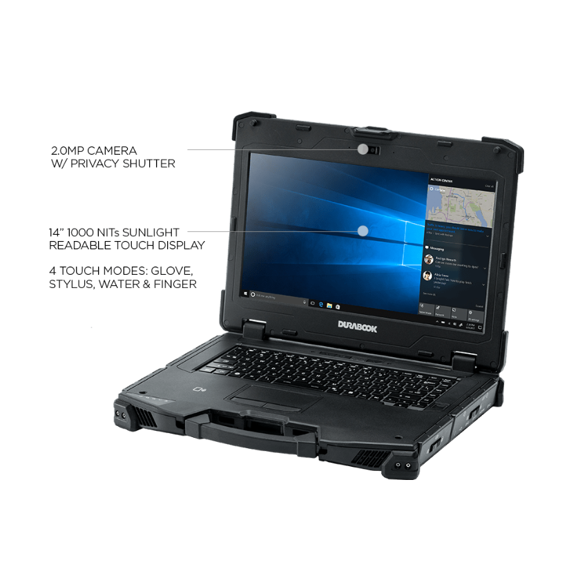 Durabook Z14i V2 - Portable Durabook militarisé Z14i - WIKISANTIA