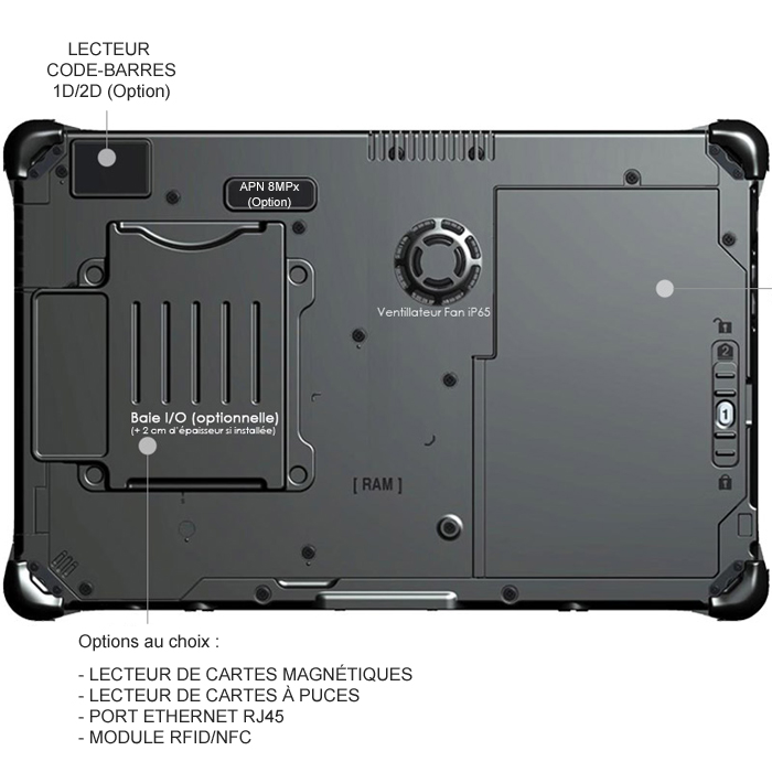 WIKISANTIA Tablette Durabook R11 SL Tablette tactile étanche eau et poussière IP66 - Incassable - MIL-STD 810H - MIL-STD-461G - Durabook R11