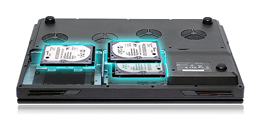 WIKISANTIA - CLEVO P570WM - 1 à 4 disques durs internes WIKISANTIA - CLEVO P570WM - 1 à 4 disques durs internes